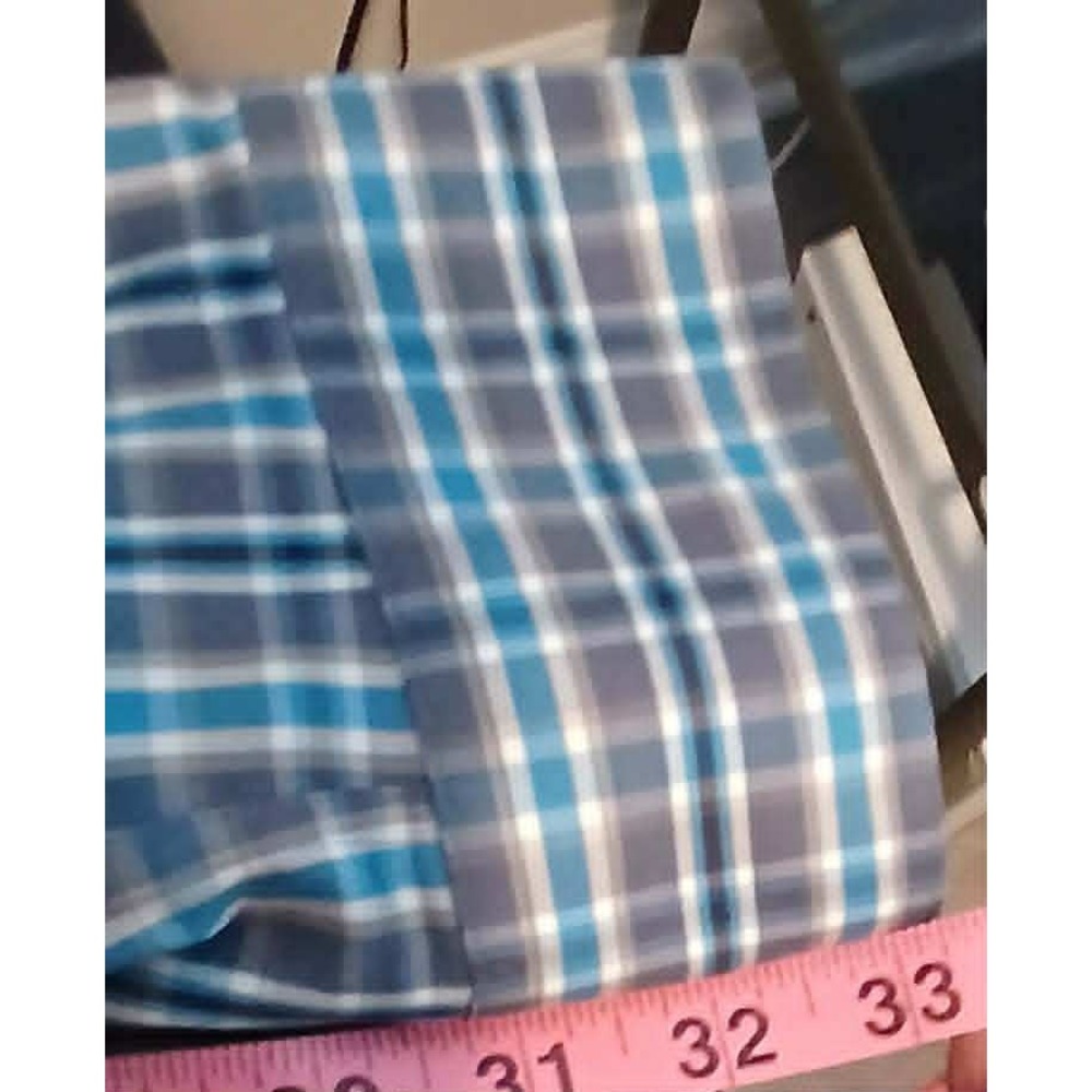 Duluth Trading Co Wrinklefighter MagnaReady Plaid Magnetic Shirt Mens L Blue - Picture 5 of 6